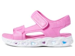 SKECHERS KIDS Foamies Heart Lights Sandal 308045L (Little Kid/Big Kid) -StepInStyle Store 61QM2C6VZWL