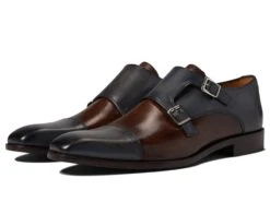 Massimo Matteo Two-Tone Double Monk